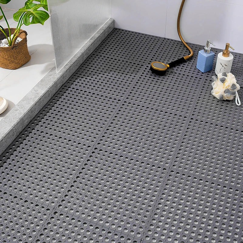 Rutschfeste Duschmatte GripDrop - Sicher & Modern - Grau/Weiß
