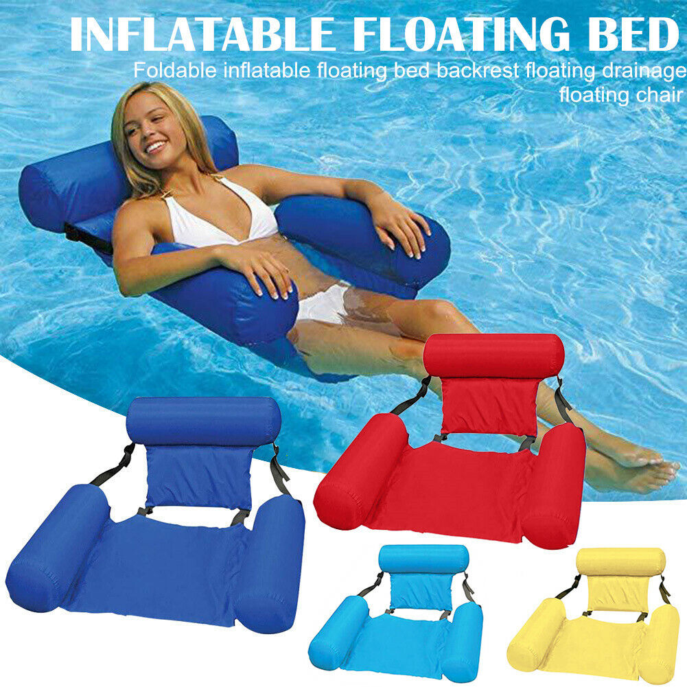 Faltbare aufblasbare Sitze Wasser schwimmender Stuhl für Swimmingpool Strand