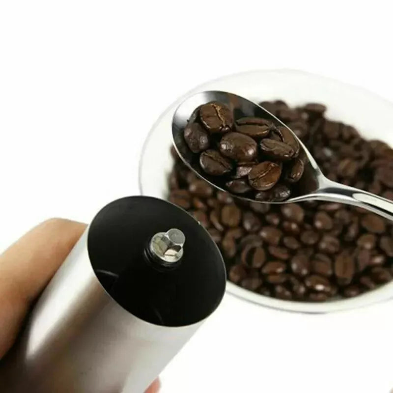Tragbarer Kaffee grinder aus Edelstahl mit Keramikmahlwerk Bohnenmühle