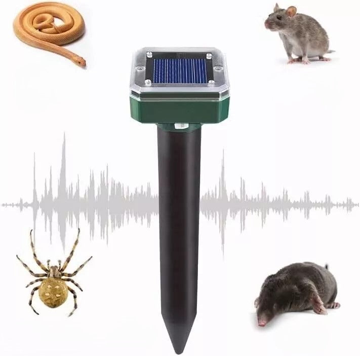 8er Pack Maulwurf-Abwehr Solar Sonic Erdmäuser Repeller Gopher Abwehr Vole