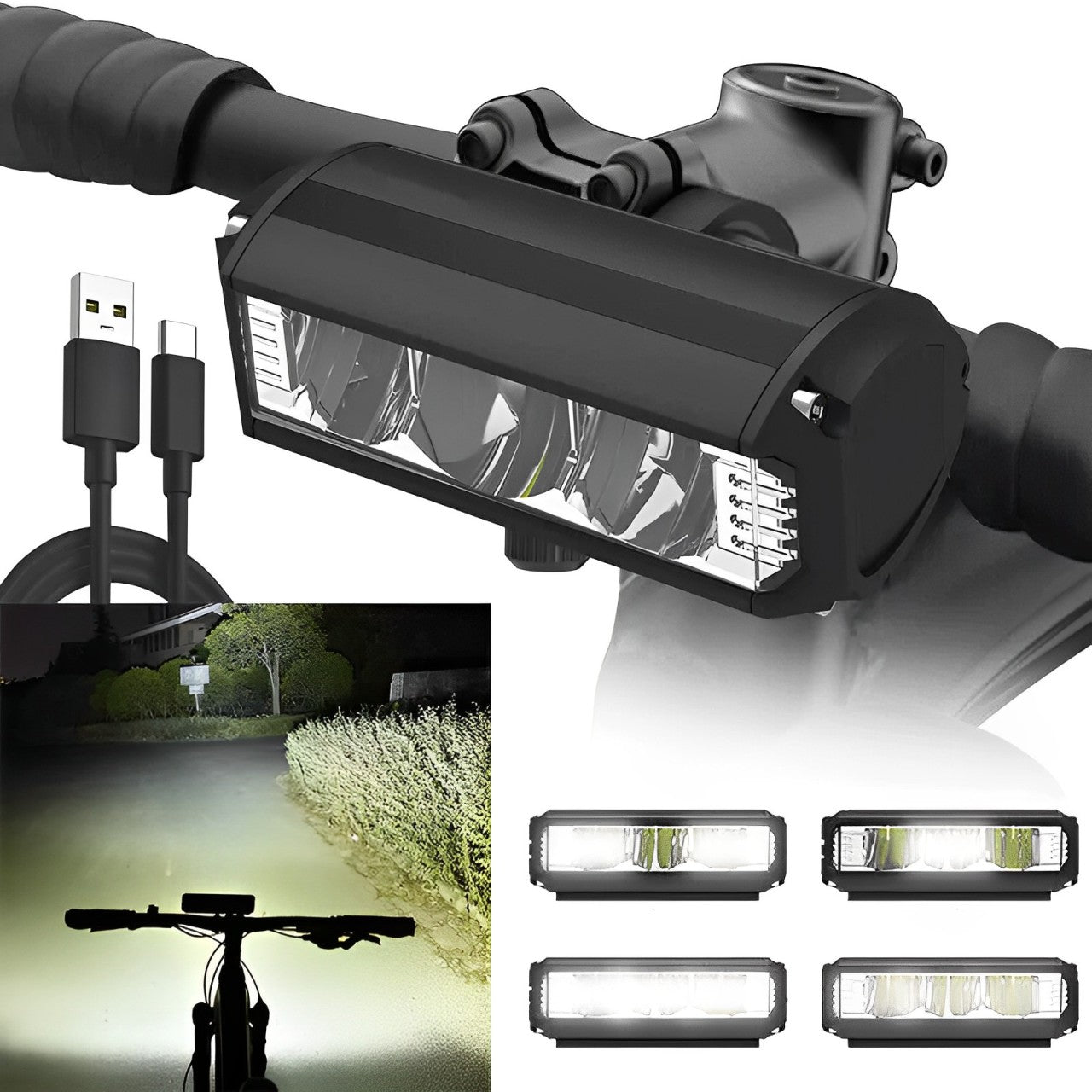 Ultra-helle LED-Fahrradleuchten | Einstellbare Helligkeit | Wasserdicht & Mehrfachmodus-Fahrradleuchte