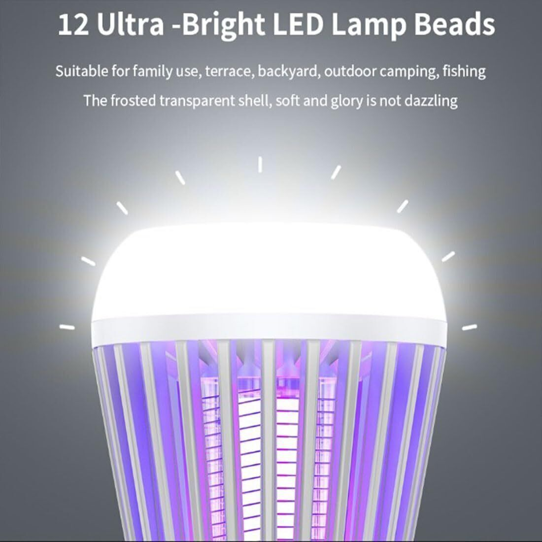 Tragbarer Insektenvernichter mit UV-Licht – Chemiefrei, Leise & USB-Akku für Terrasse & Camping