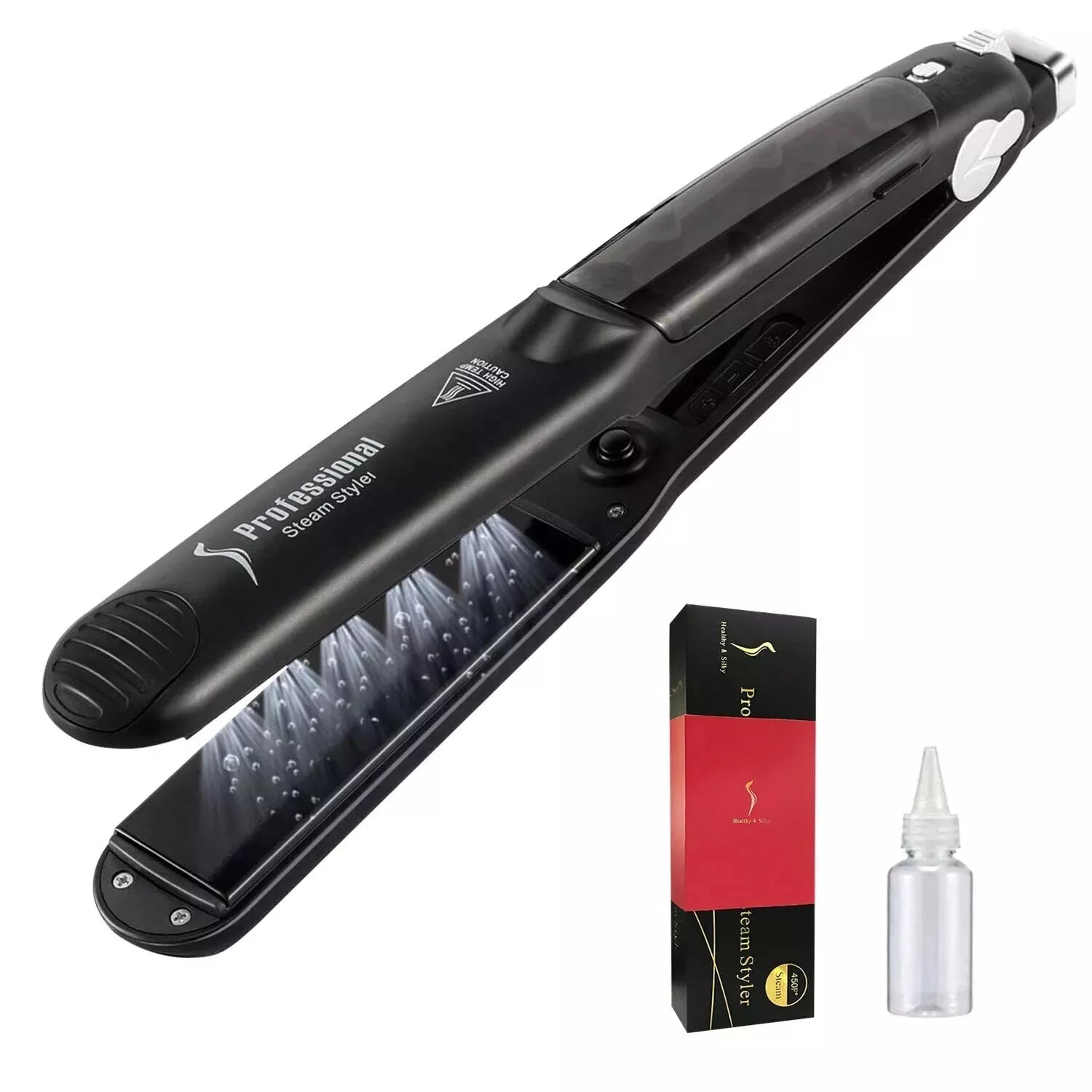 Salon Professional Dampfbürste Haar Glätteisen