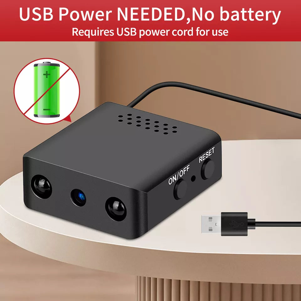 Kompakte Micro HD Videokamera mit Audio und Nachtsicht