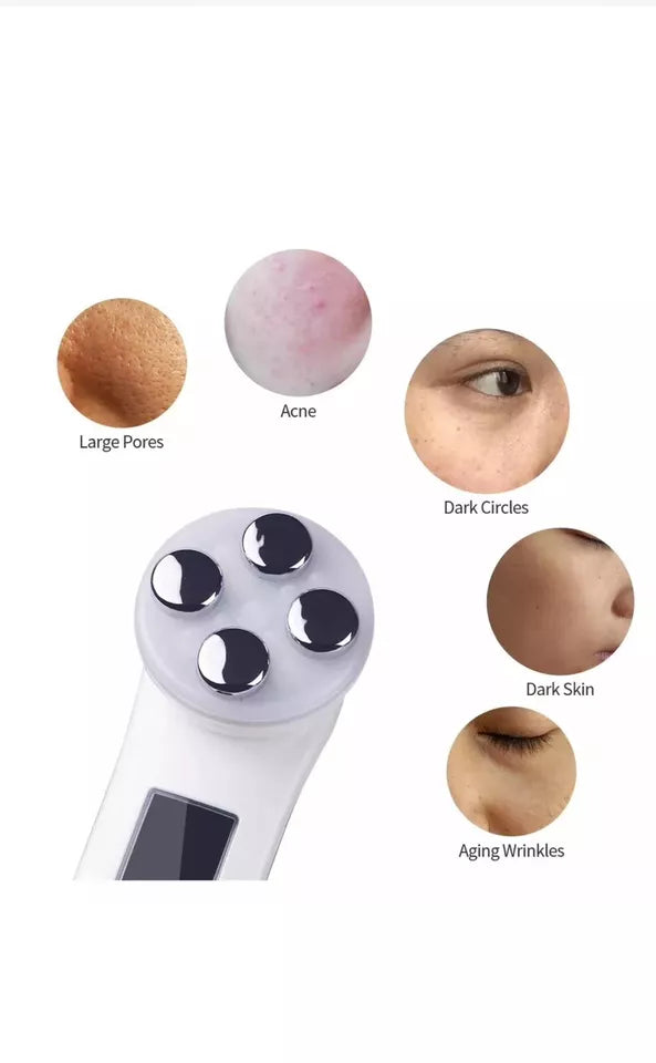 5-in-1 RF EMS Elektroporation LED-Lichttherapie für Akne Hautstraffung Anti-Aging Gerät