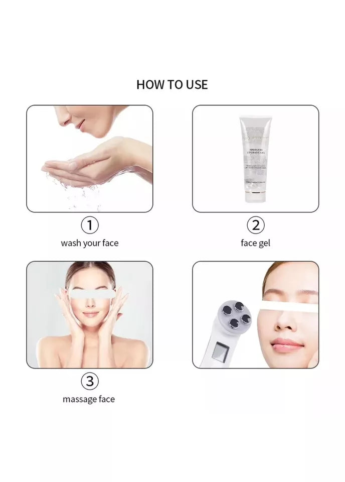 5-in-1 RF EMS Elektroporation LED-Lichttherapie für Akne Hautstraffung Anti-Aging Gerät