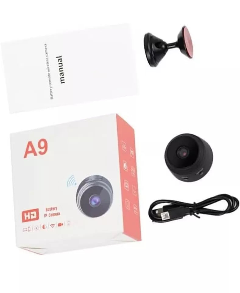 Kompakte Magnet Mini Kamera A9: Tragbare 1080p WiFi Überwachung – Ideal für diskrete Überwachung