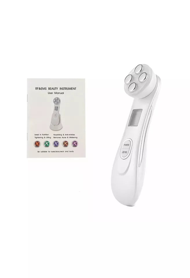 5-in-1 RF EMS Elektroporation LED-Lichttherapie für Akne Hautstraffung Anti-Aging Gerät