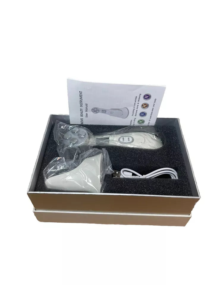 5-in-1 RF EMS Elektroporation LED-Lichttherapie für Akne Hautstraffung Anti-Aging Gerät