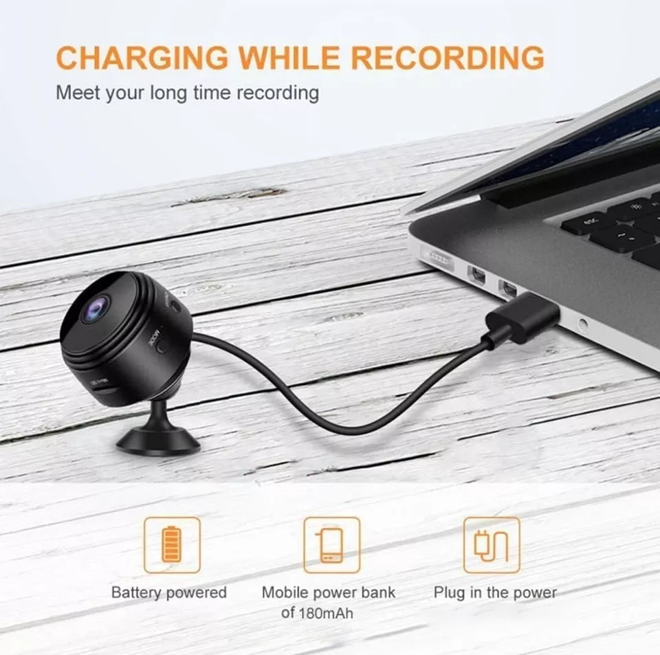 Kompakte Magnet Mini Kamera A9: Tragbare 1080p WiFi Überwachung – Ideal für diskrete Überwachung