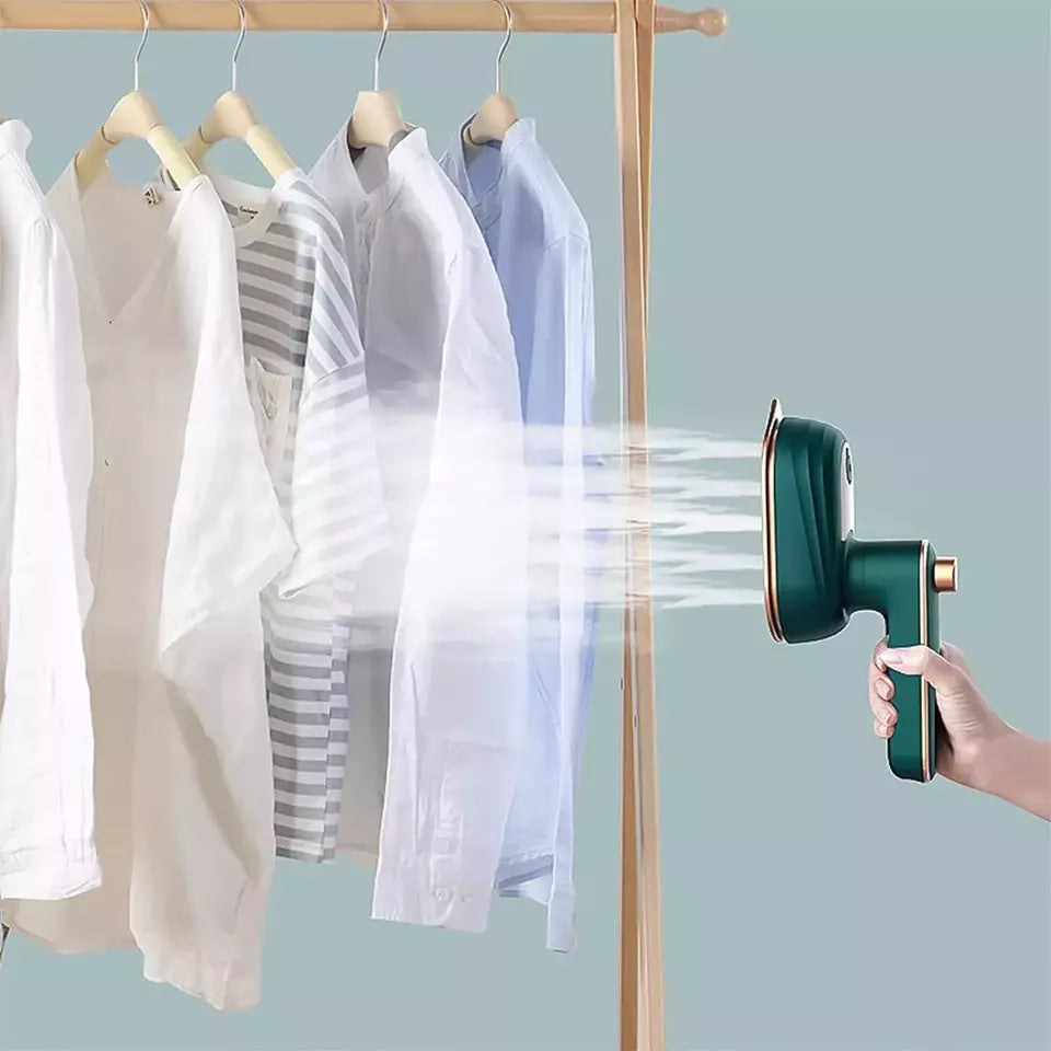 Mini Handheld Kleidungsdampfer mit Antihaft-Keramiksohle – Unterstützt trockenes und nasses Bügeln