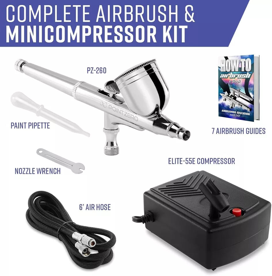 Dual-Action Airbrush-Kompressor-Kit