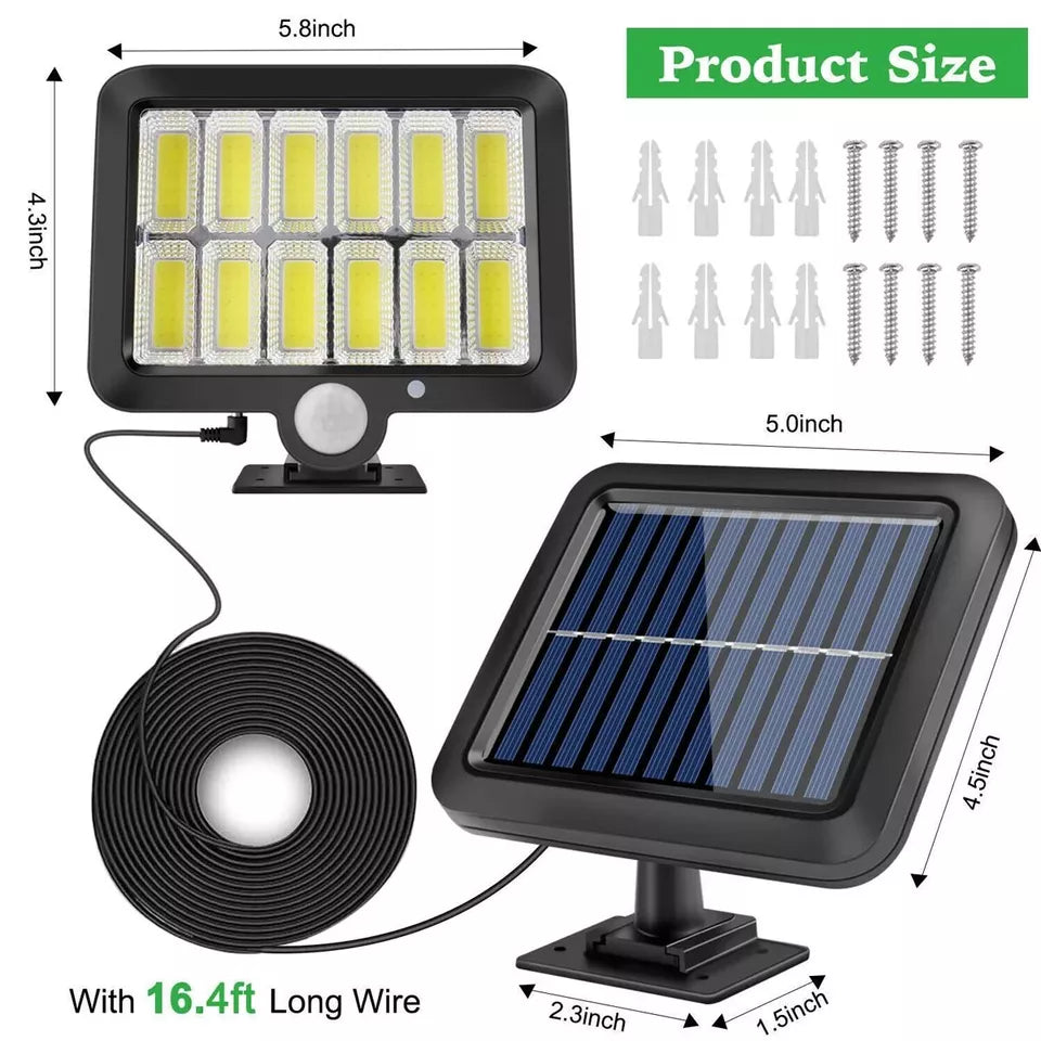120 LED Solarbetriebene Wandmontierte Lampe