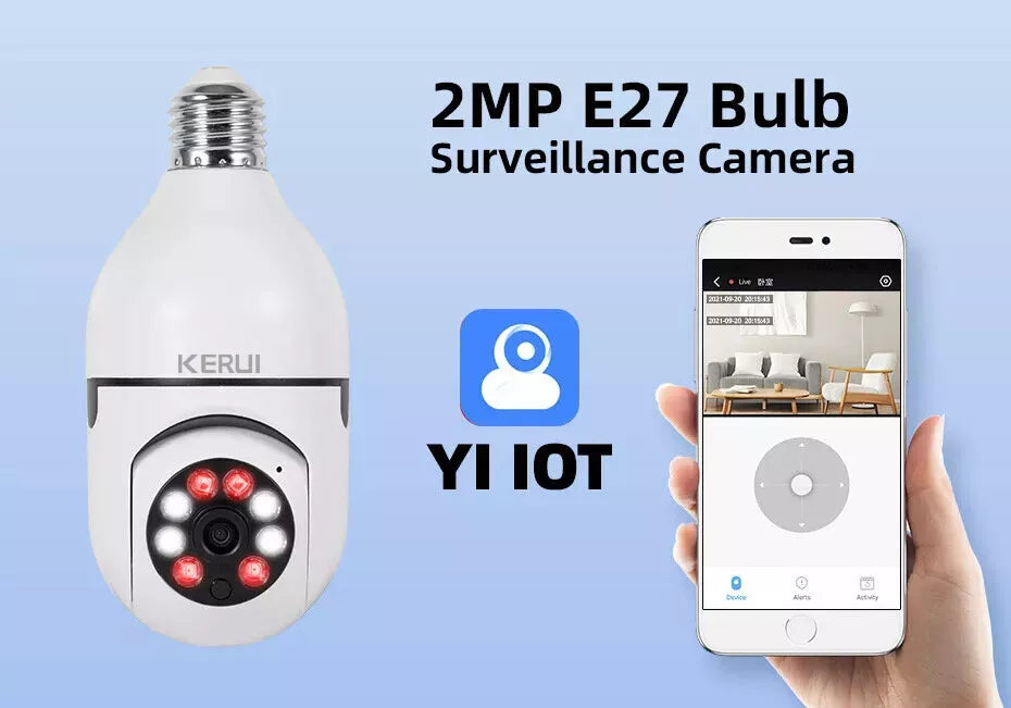 360° Smart Home LED Glühbirne Kamera