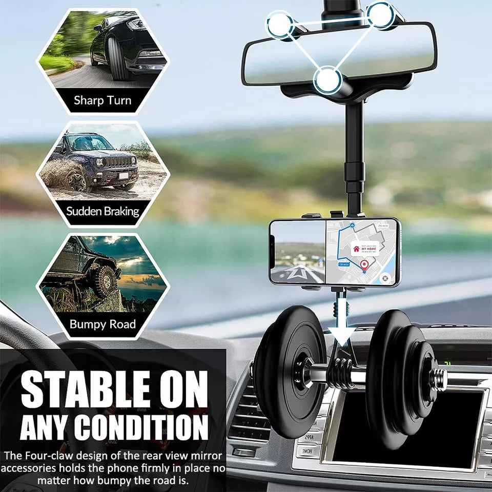 Universeller Handyhalter für Auto – Rückspiegelmontage