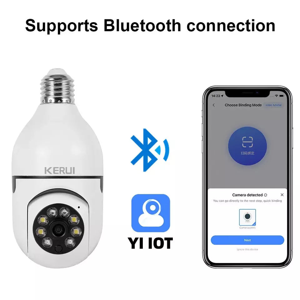360° Smart Home LED Glühbirne Kamera