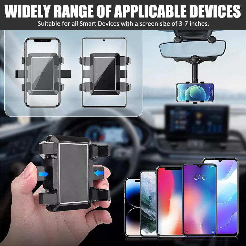 Universeller Handyhalter für Auto – Rückspiegelmontage