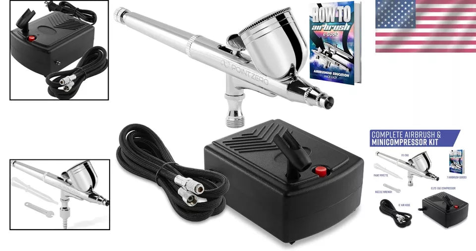 Dual-Action Airbrush-Kompressor-Kit