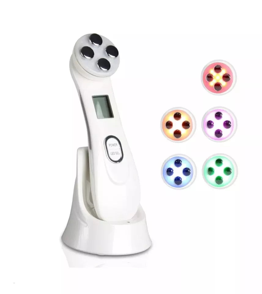 5-in-1 RF EMS Elektroporation LED-Lichttherapie für Akne Hautstraffung Anti-Aging Gerät