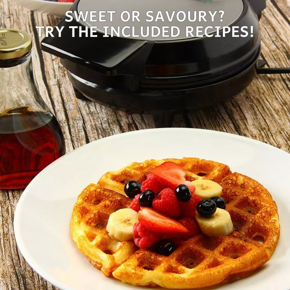 Deep-Fill Waffeleisen | Antihaftbeschichtung, einstellbare Temperatur & kompaktes Design für hausgemachte belgische Waffeln