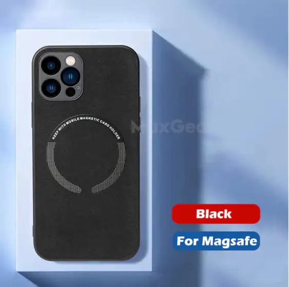 Schutzhülle in Leder für iPhone (Magsafe)