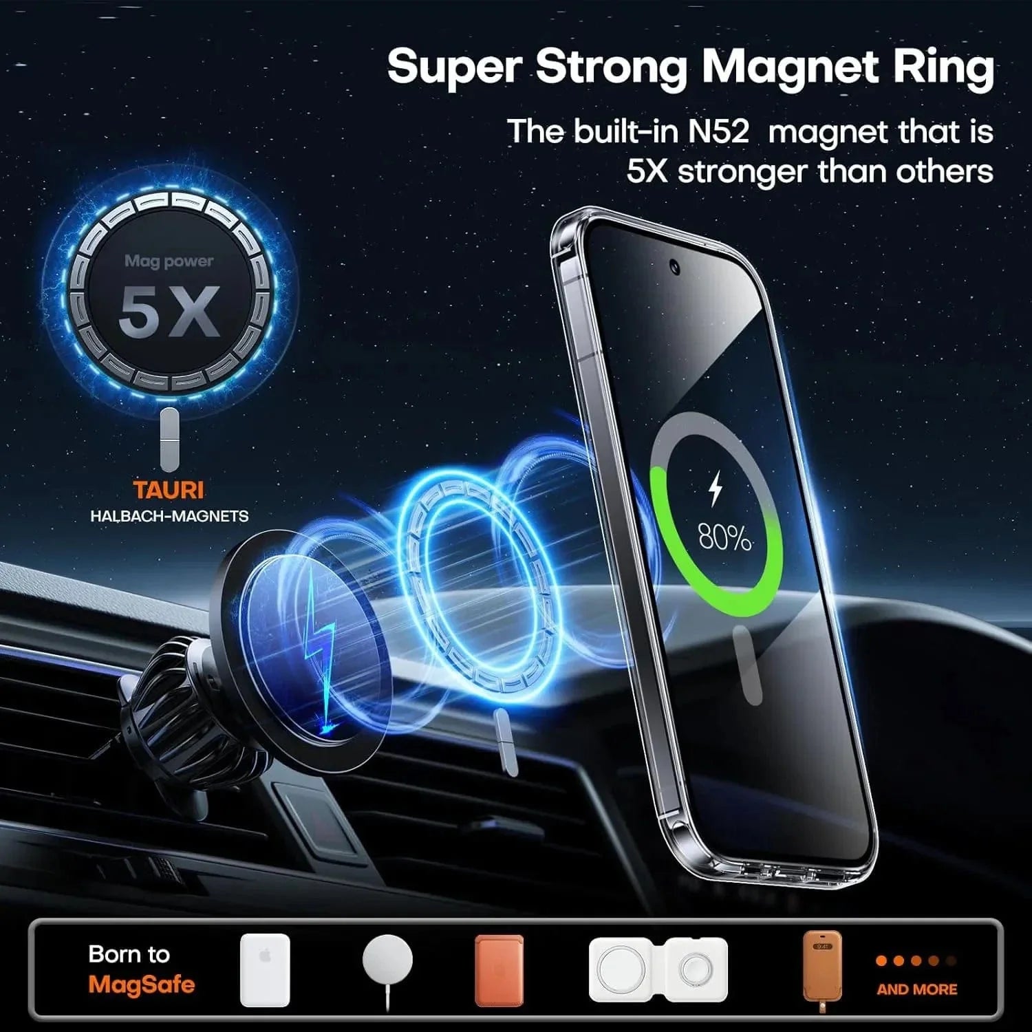 Stoßsicheres Google Pixel 9 Wireless Charging Clear Case