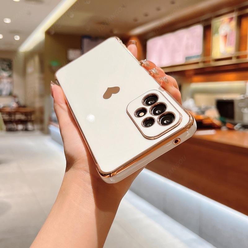 Samsung-Handyhüllen | Luxuriöse, stoßfeste, plattierte quadratische Hülle