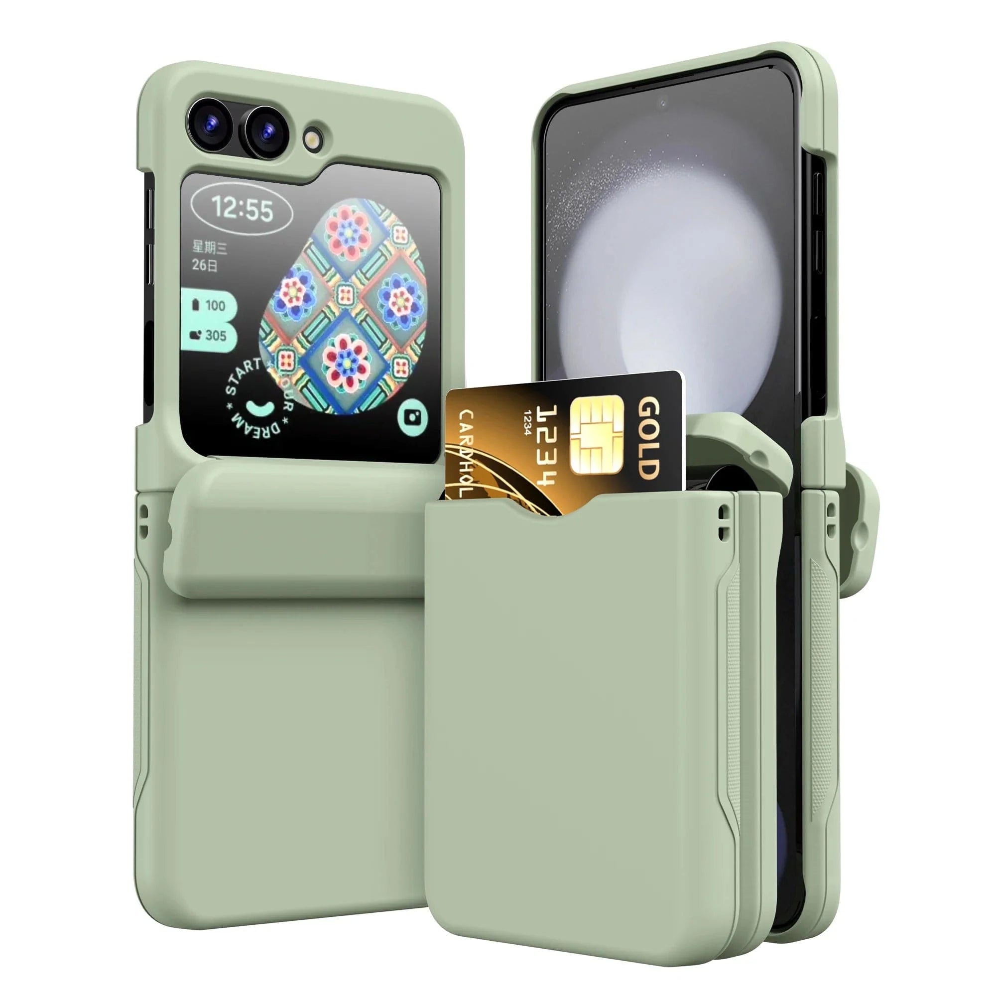 Shockproof Samsung Z Flip Kartenhalter Hülle
