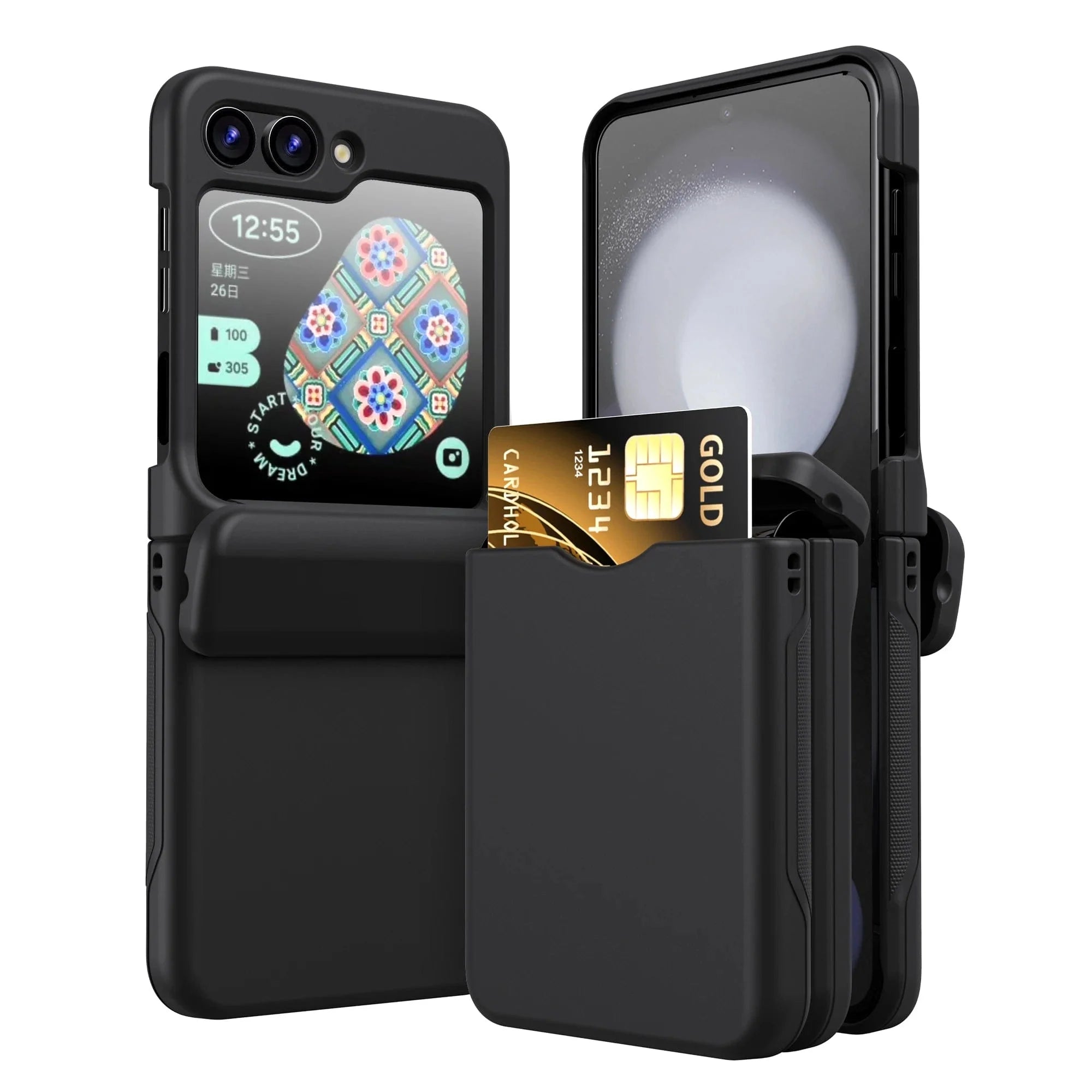 Shockproof Samsung Z Flip Kartenhalter Hülle