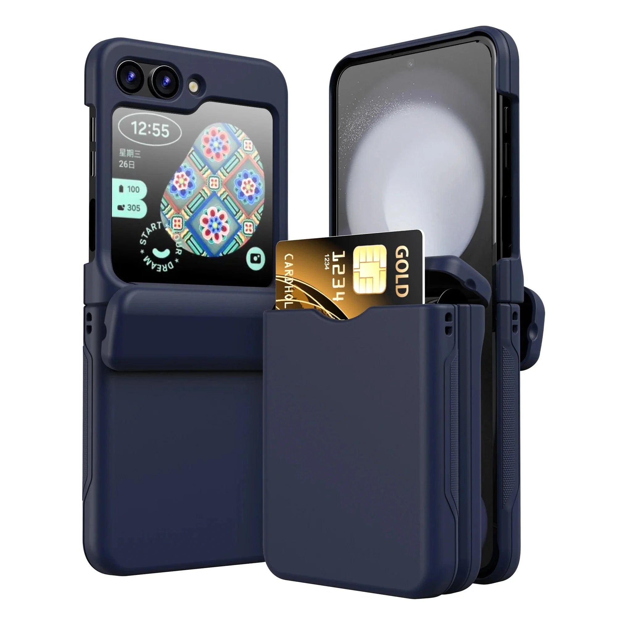 Shockproof Samsung Z Flip Kartenhalter Hülle