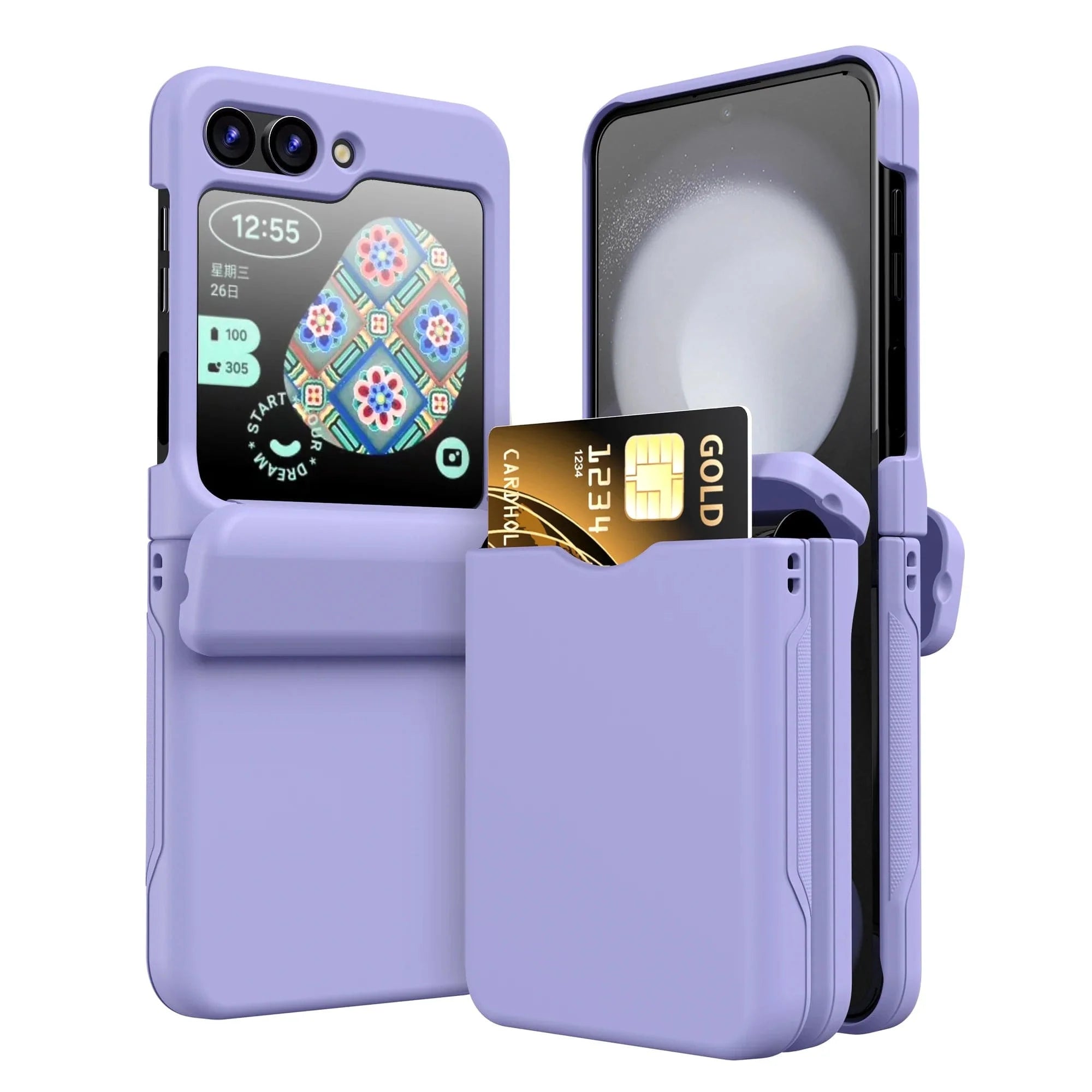 Shockproof Samsung Z Flip Kartenhalter Hülle