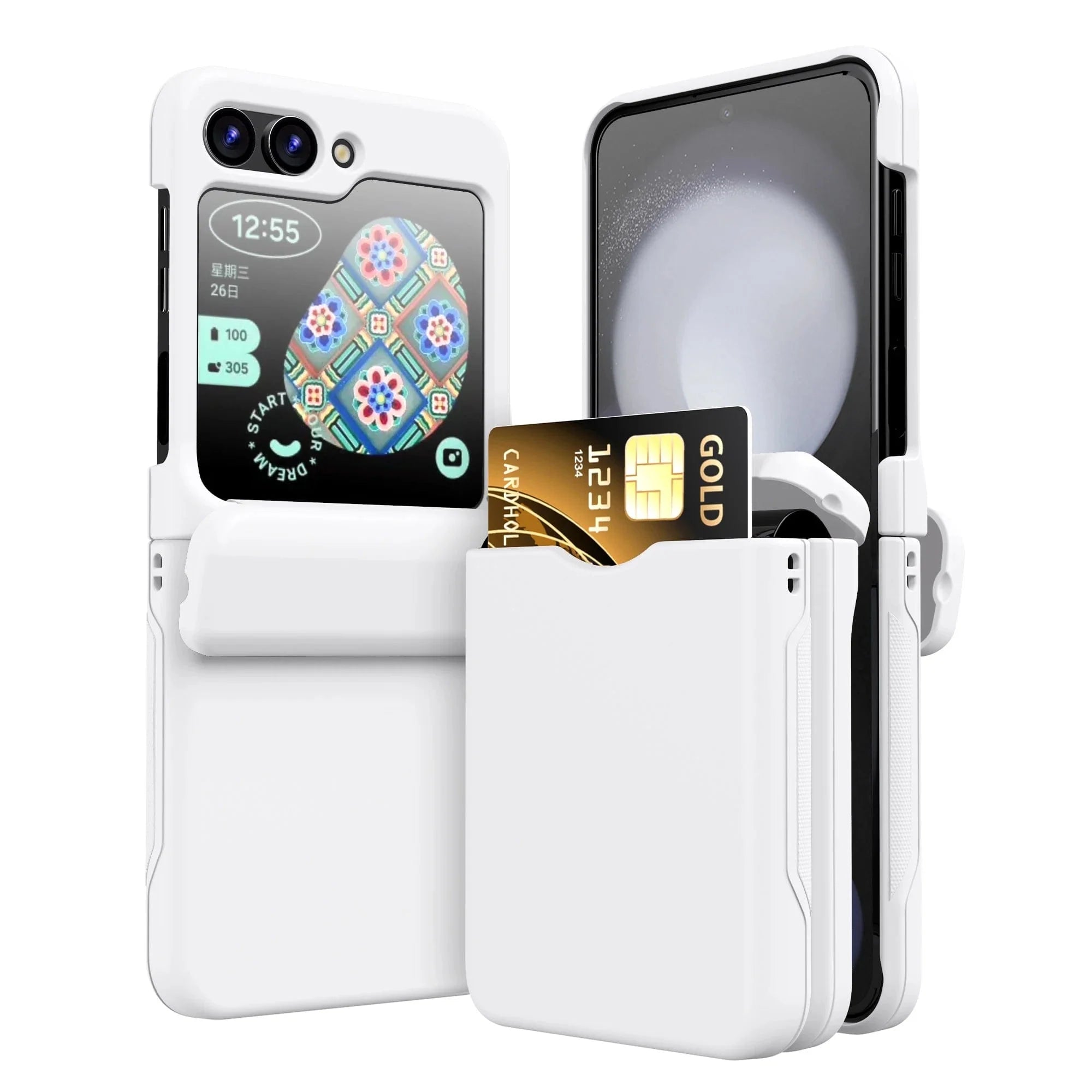 Shockproof Samsung Z Flip Kartenhalter Hülle