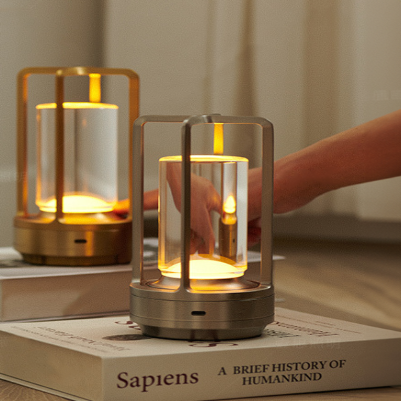 Moderne kabellose nordische Tisch- und Nachttischlampe mit Touch-Steuerung – Elegantes wiederaufladbares LED-Licht für die Wohnkultur, Wohnzimmer und moderne Schlafzimmer -