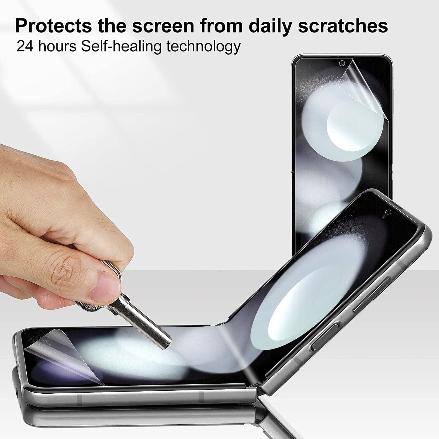 Samsung Z Flip 5 Hydrogel Displayschutz | Weiche TPU-Schutzfolie