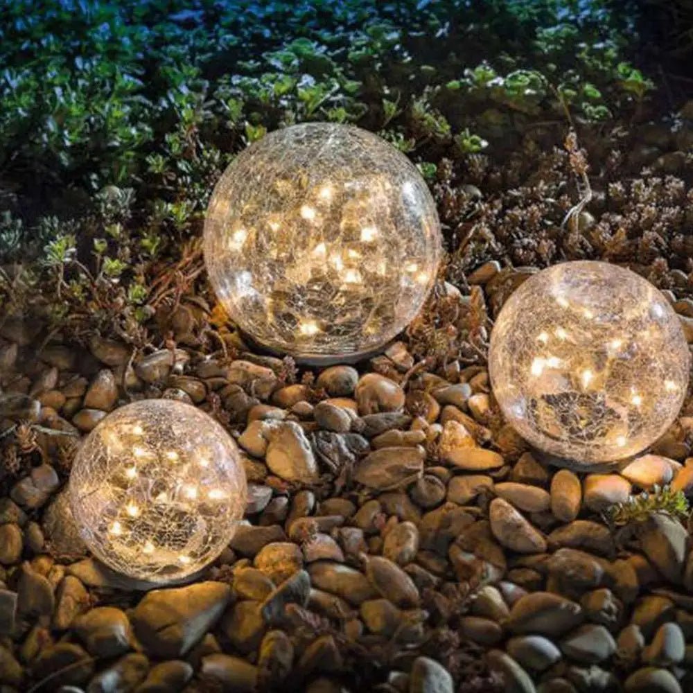 Solar Garten Globelichter – Zerbrochene Glasorbs für einen magischen Gartenleuchten