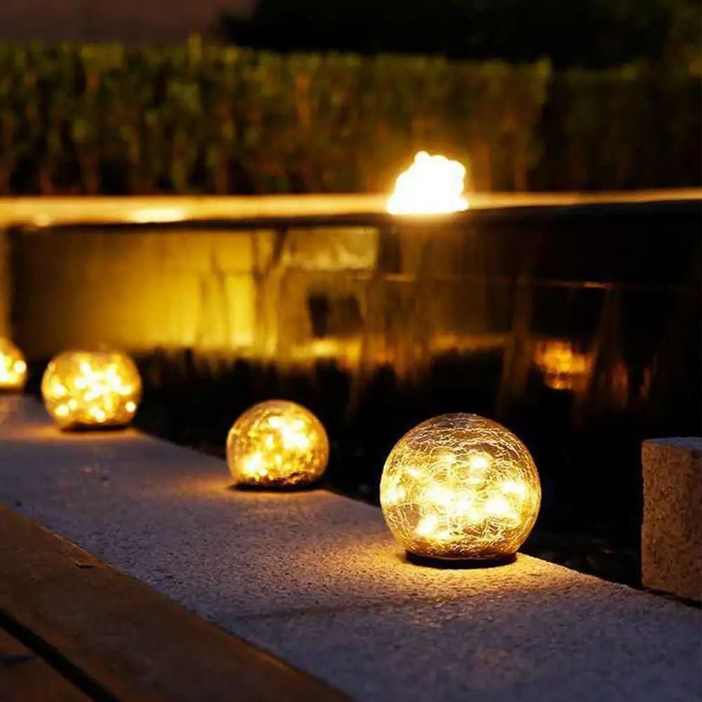 Solar Garten Globelichter – Zerbrochene Glasorbs für einen magischen Gartenleuchten