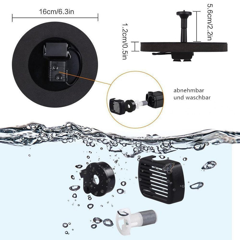 Solar Springbrunnen Pumpe - Umweltfreundlicher Gartengenuss