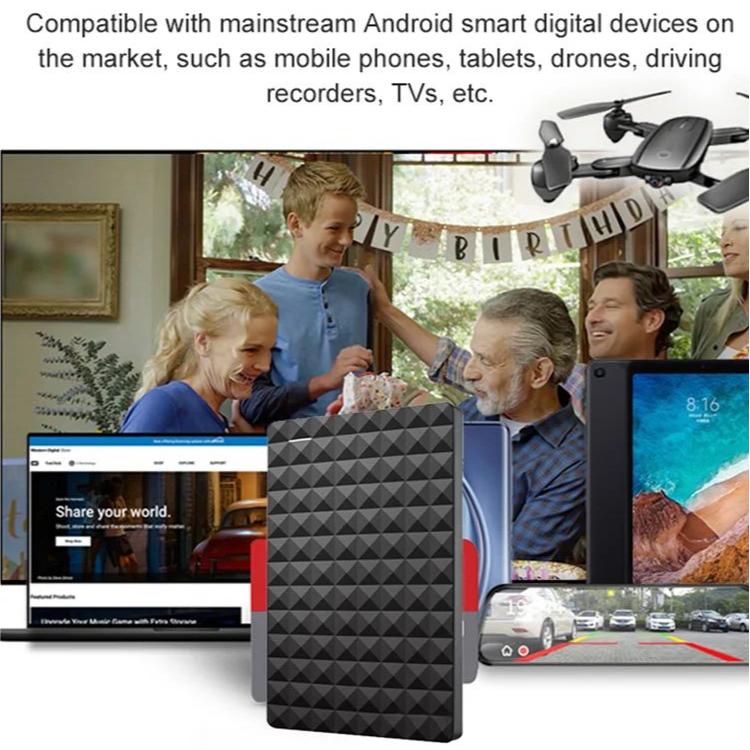 Zelara Tragbare Festplatte - 10TB große Kapazität - superschnelles USB 3.0 - leichtgewichtig