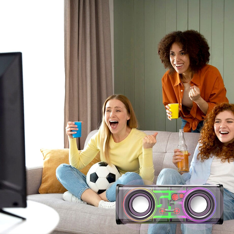 Transparente Bluetooth Lautsprecher mit Umgebungslicht