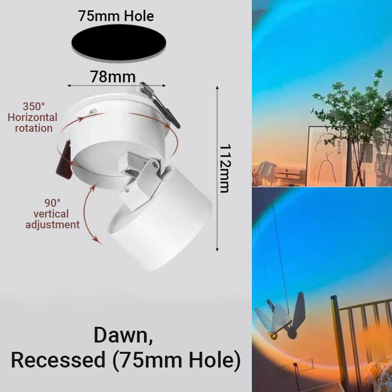 Sonnenuntergang/ Morgen Projektion Deckenstrahler