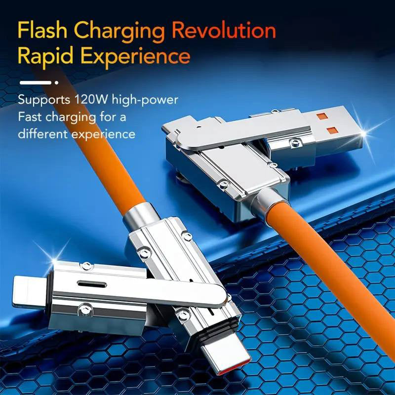 4-in-1 Multi-Funktions-Ladekabel - 120W Schnellladung