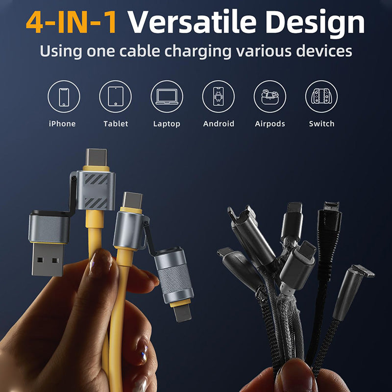 4-in-1 Multi-Funktions-Ladekabel - 120W Schnellladung