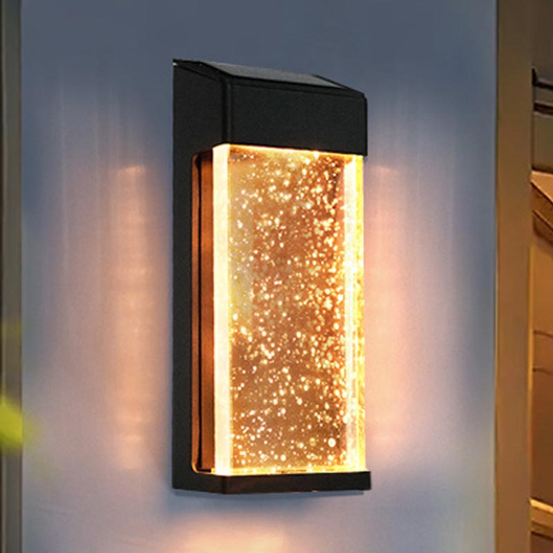 Stilvolle wasserdichte Solar-Wandlampe