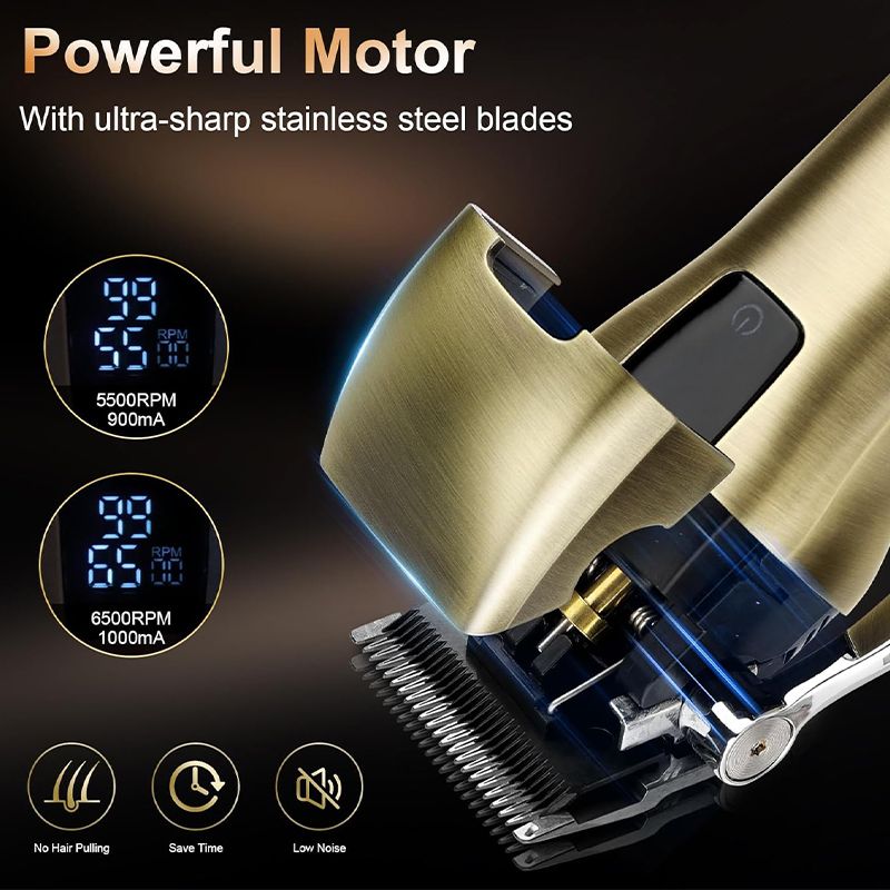 Professionelles waschbares elektrisches Haarschneider- und Rasierer-Set