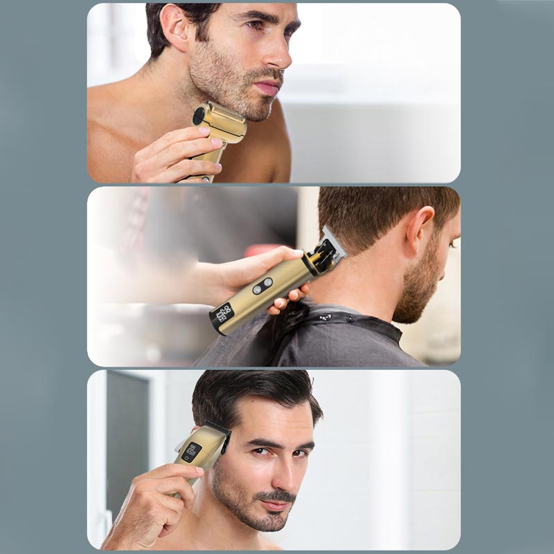 Professionelles waschbares elektrisches Haarschneider- und Rasierer-Set