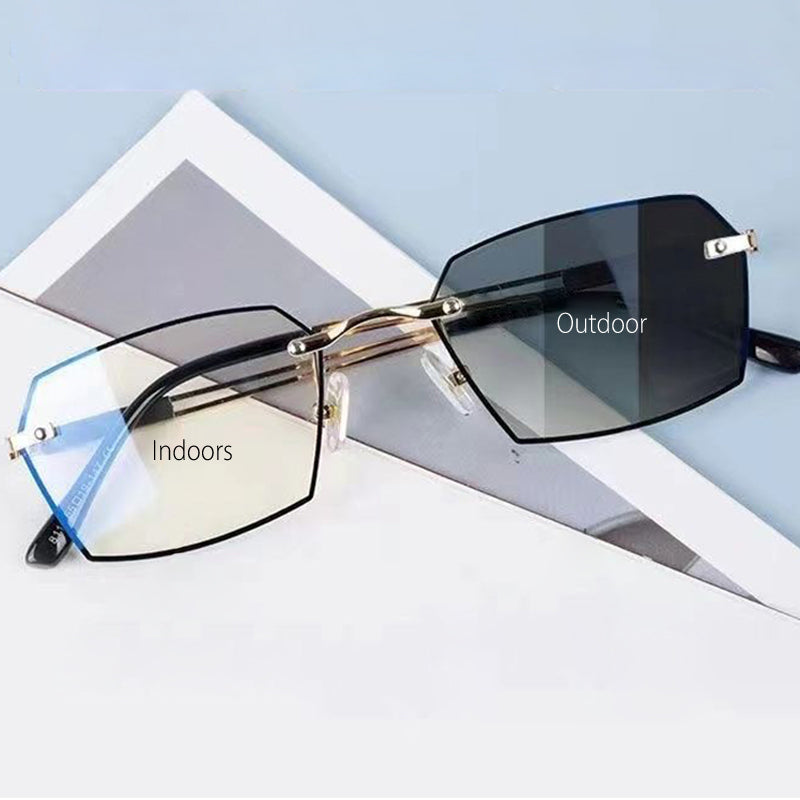 2-in-1 photochrome Blaulicht filternde Lesebrille