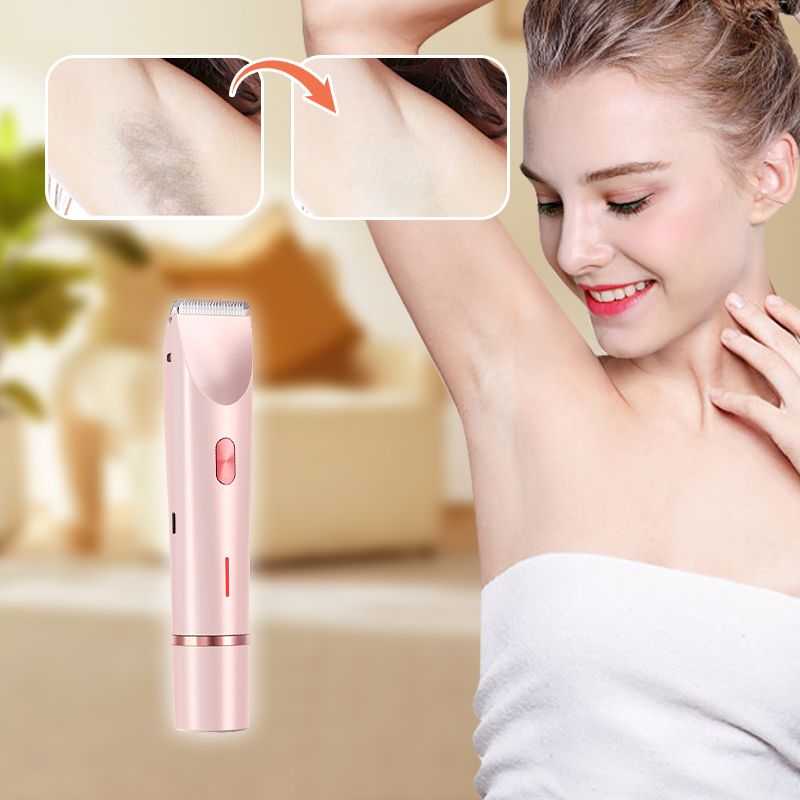 IPX7 wasserdichter Dual-Head-Rasierer für Frauen
