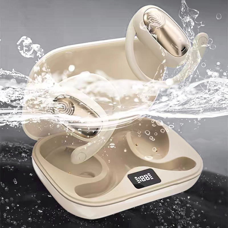 Sportliche Bluetooth-Ohrhörer mit umgehängtem Ohr