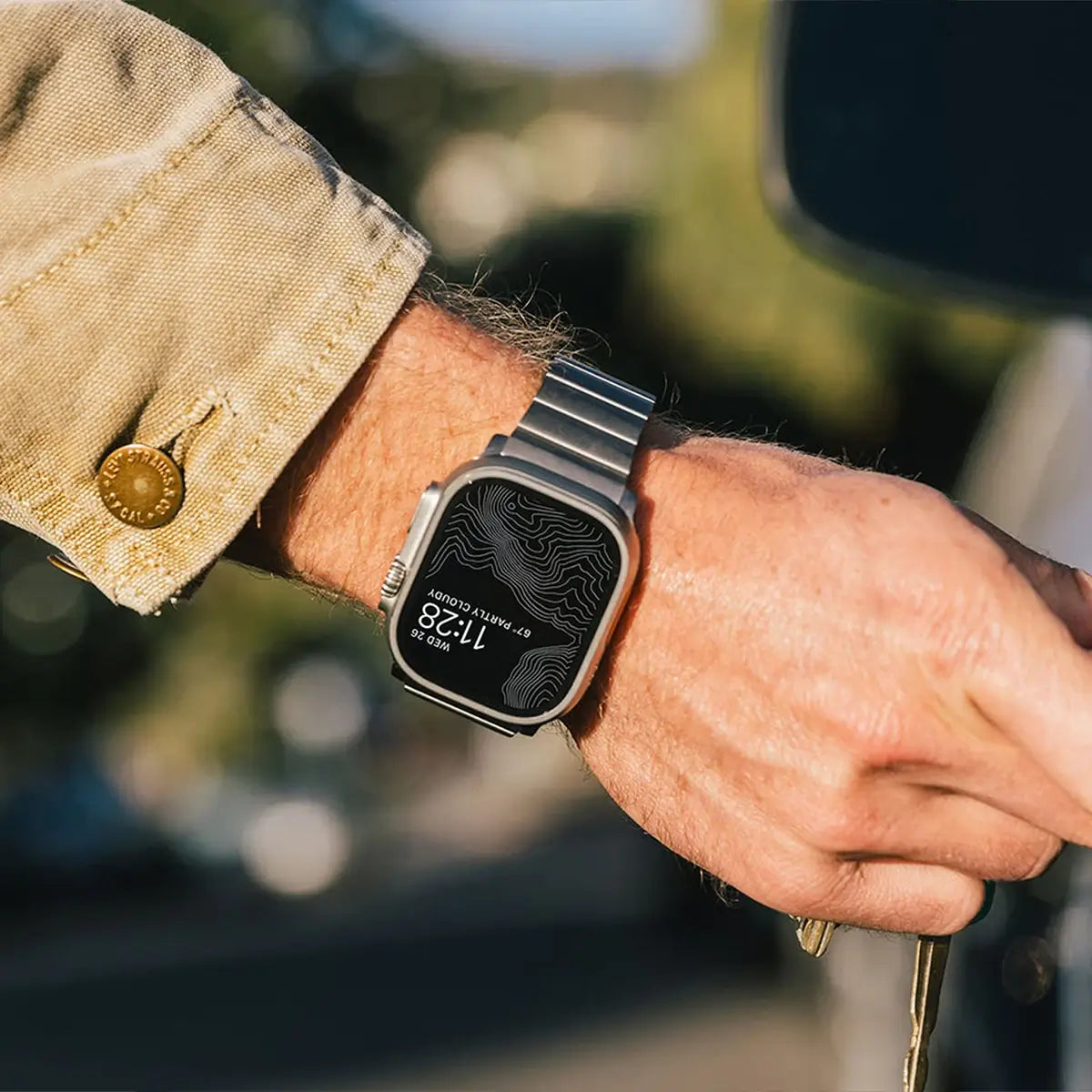Magnetisches Titanband für Apple Watch