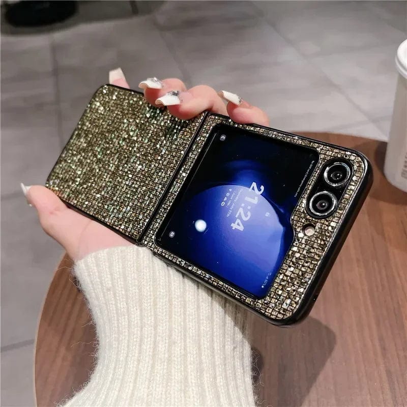 Stilvolle Leder Samsung Galaxy Z Flip Hülle